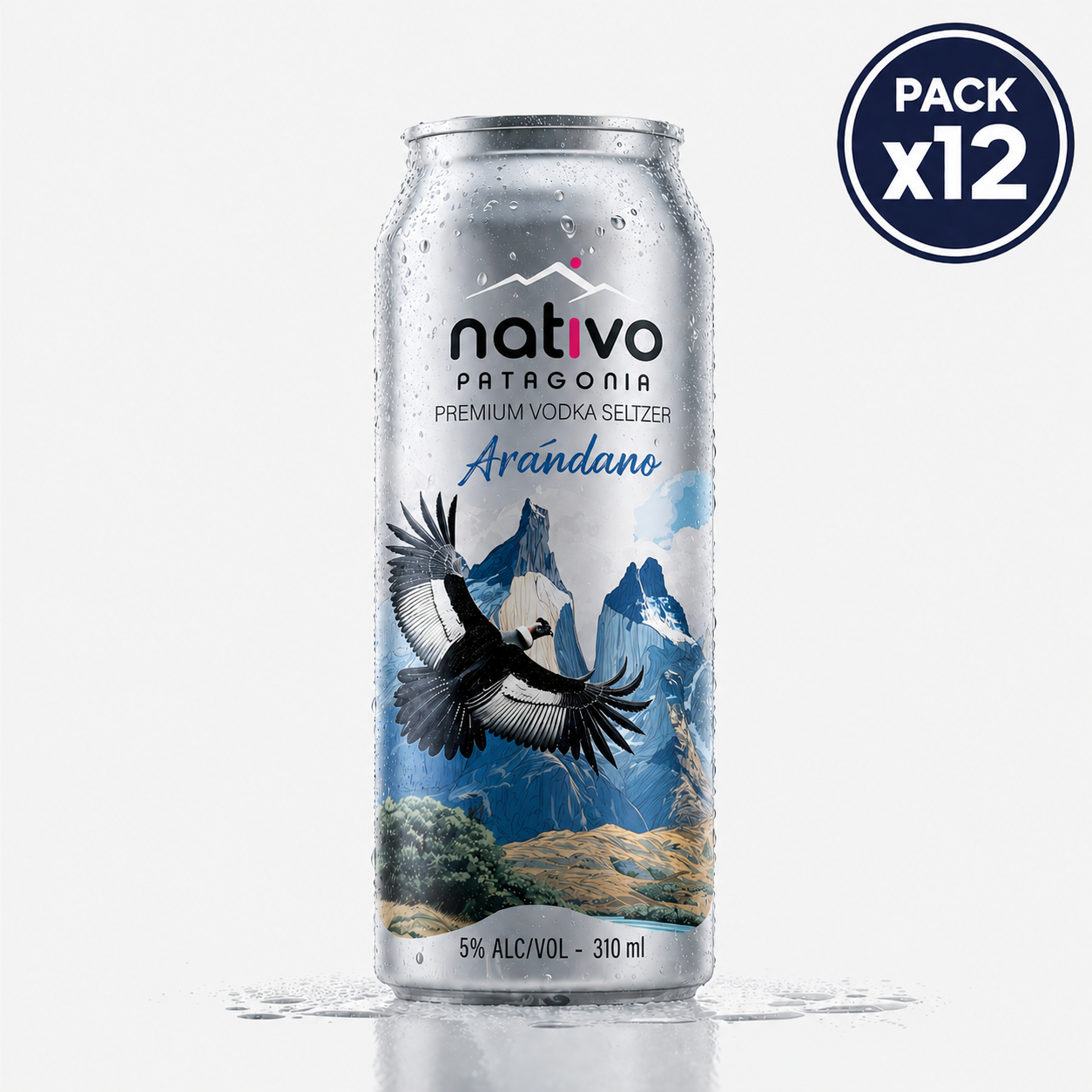 Arándano Vodka Seltzer 12 x 310 ml
